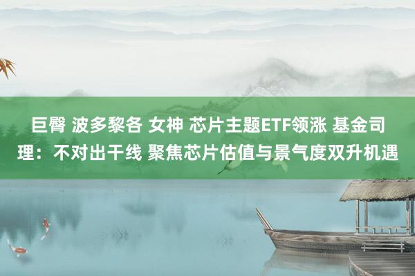 巨臀 波多黎各 女神 芯片主题ETF领涨 基金司理：不对出干线 聚焦芯片估值与景气度双升机遇